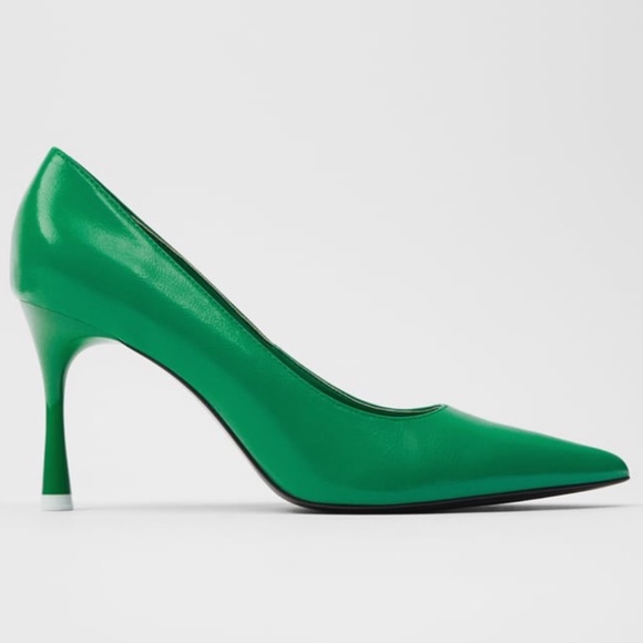 Zara Green Heels NWT - Picture 1 of 13